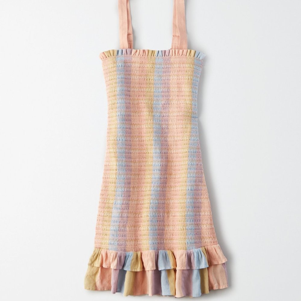 American Eagle Smocked Bodycon Dress